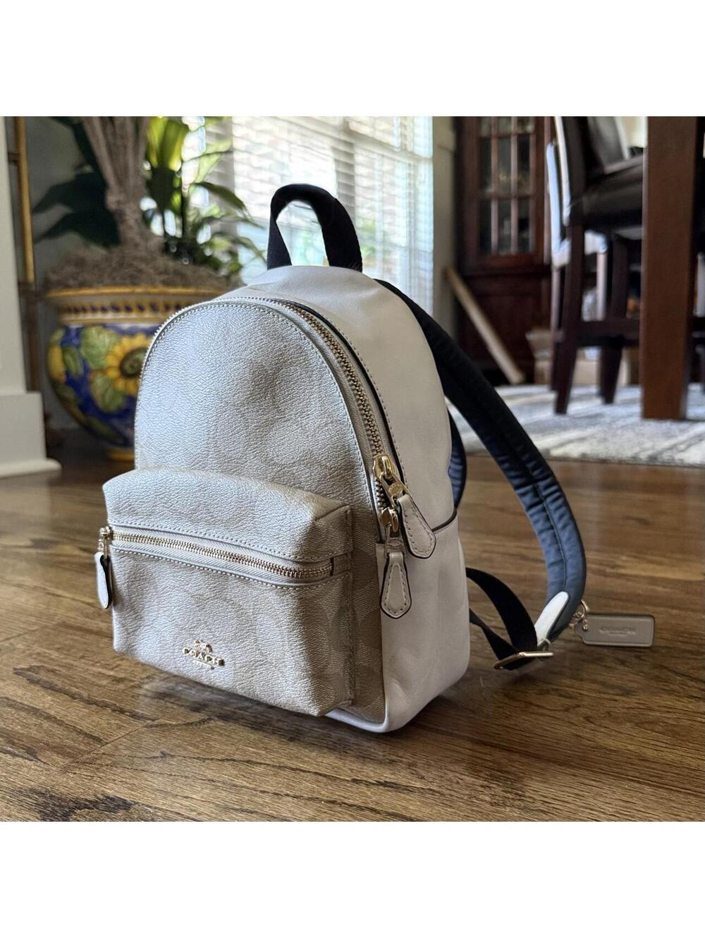 Coach Mini Charlie Signature Backpack 🤎